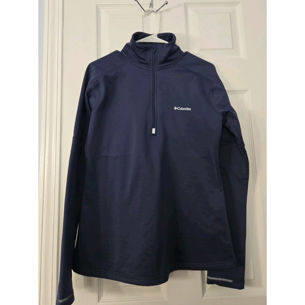 Columbia Jacket Womens Medium Warden Lodge Half Zip Reflective Jog Hike